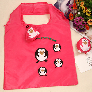 New Wholesale Animal Shaped Folding Reusable Grocery <strong>Bag</strong> 190T Animal <strong>Penguin</strong> Folding Shopping <strong>Bag</strong> - Product Image 1