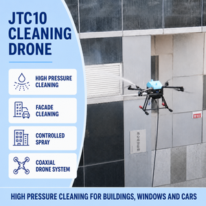 Dron de Limpieza de Precisión con Lavadora a Presión, Sistema UAV para Mantenimiento de Ventanas en Altura, Máquina para Servicios en Paredes Exteriores - Product Image 1