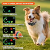 Wiederaufladbares Intelligentes Anti-Bell-Halsband 6 Einstellbare Empfindlichkeitsstufen Vibration Piepton Kunststoffmaterial für Kleine/Mittlere Hunde