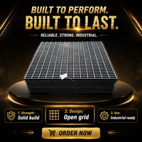 Grille en acier doux noir pour projet de raffinerie de pétrole