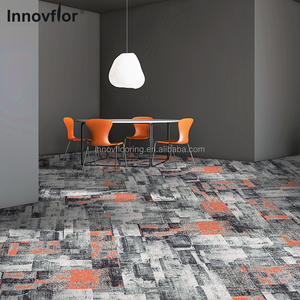 Văn phòng hiện đại tầng thiết kế thương mại chống cháy có thể giặt đệm DIY dễ dàng cài đặt trang trí Nylon tấm ván gạch thảm - Product Image 2