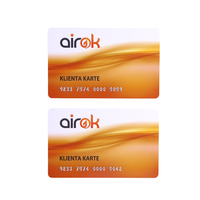 Carte RFID personnalisée 13,56 MHz avec bande magnétique, carte NFC programmable en PVC, carte de visite 213 215 216 pour contrôle d'accès