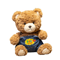 Peluche ours en peluche adorable avec tissu doux et design sur le thème des anniversaires, idéale comme cadeau confortable pour les enfants ou pour la décoration de la maison