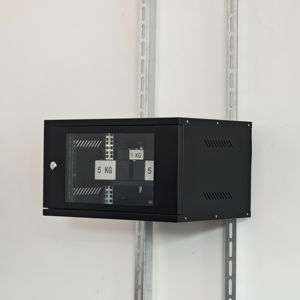 Fabrika kaynağı duvara monte ağ sunucusu veri merkezi kabine muhafaza raf cam kapi kilitlenebilir tepsiler 4U 1515u boyutları stok - Product Image 4