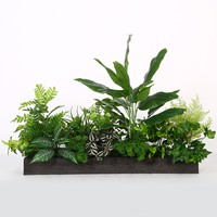 Plante verte simulée à fleurs Fausse plante à fleurs Paysage Intérieur Fenêtre Décoration Fleur simulée Aménagement paysager