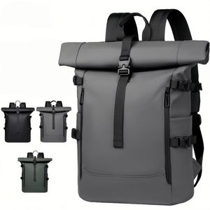 Sac à dos personnalisé en polyester Oxford imperméable et extensible, avec fermeture éclair, pour ordinateur portable, usage quotidien, affaires, école, 20-39L, avec port USB - Product Image 1