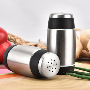 Ensemble de 2 pots à condiments en acier inoxydable, compatibles lave-vaisselle, avec couvercle perforé, pour le stockage des assaisonnements de cuisine - Product Image 5