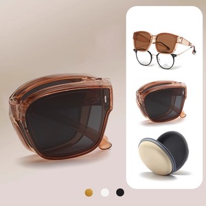 Polarized Folding Sunglasses UV380 PC <b>Frame</b> TAC Lens Unisex Driving Fashionable Outfits - Product Image 1