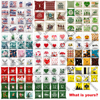 Polyester velours personnalisé imprimé Logo 45*45cm taie d'oreiller Sublimation housses de coussin Sublimation blanc taie d'oreiller