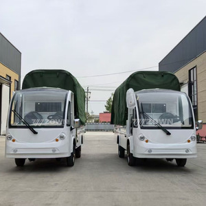 รถบรรทุกขนส่งสินค้าไฟฟ้าความเร็วต่ำ ทนทาน ห้องโดยสารเปิดโล่ง สำหรับอุตสาหกรรมในเขตอุตสาหกรรม - Product Image 1