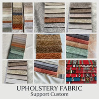 Tissu d'ameublement moderne en chenille tissée texturée, motif bouclé mélangé de luxe pour canapés et fauteuils d'appoint modernes
