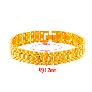 Chaîne de <span class=keywords><strong>montre</strong></span> PFT en cuivre plaqué or pour homme – Tendance, mode, unique, transfrontalier, best-seller, accessoire cadeau - Product Image 4