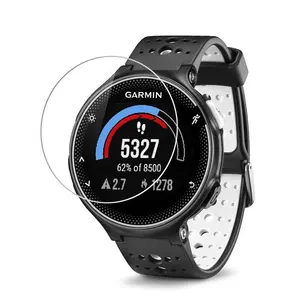 Eraysun Film kaca Tempered untuk Garmin Forerunner 235 230 935 735 Film pelindung layar jam tangan kaca pelindung bening