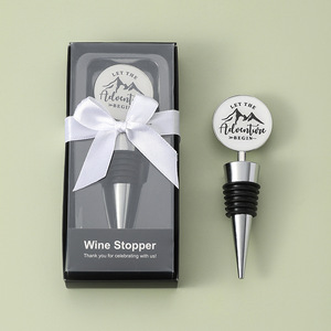 <b>Wine</b> <b>Stopper</b> Metal Sealing Bottle Plug Personalized Gift For Wedding Party - Product Image 1