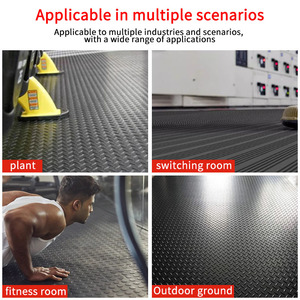 Duonik Factory Supply Abrasion Resistant Perforated Anti Skid <strong>Rubber</strong> <strong>Slab</strong> for Industrial Floor - Product Image 6