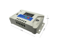 Contrôleur de charge solaire PWM Santer PK30 30A 40A 50A 12V 24V 48V 360W 4USB avec écran numérique