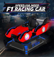 Simulador de Carreras VR F1 Operado con Monedas, Máquina de Movimiento Dual para Motocicleta y Auto, para Centros de Entretenimiento y Arcade
