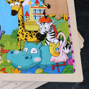 Commercio all'ingrosso 24 pezzi Puzzle tavole <span class=keywords><strong>Montessori</strong></span> <span class=keywords><strong>giochi</strong></span> educativi animali temi Puzzle giocattoli di apprendimento per bambini ragazzi ragazze - Product Image 5