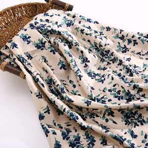 21.5MM Soie <span class=keywords><strong>vert</strong></span> menthe coton <span class=keywords><strong>satin</strong></span> tissu en soie d'impression d'écran en soie tissu - Product Image 4