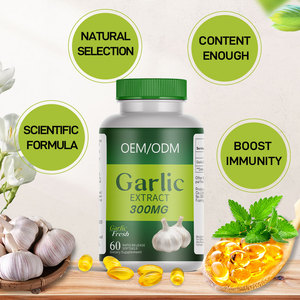 OEM Vente en gros Complément d'huile d'ail Capsules molles d'huile d'ail 350mg en vrac Gélule d'huile d'ail - Product Image 5