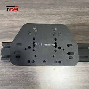 Soporte de Volante de Metal Ajustable Negro para Simulador de Carreras, Compatible con G25, G27, G29, G920, Placa de Acero Estándar para Simulación de Conducción - Product Image 2
