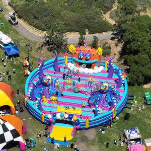 Équipement de terrain de jeu de château de videur gonflable de <span class=keywords><strong>grand</strong></span> rebond Trampoline de thème de poulpe géant grands parcs gonflables pour des adultes d'enfants - Product Image 2