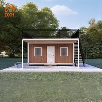 Maison préfabriquée moderne en conteneur, maisonnette prête à l'emploi avec salle de bain, maisons portables économiques