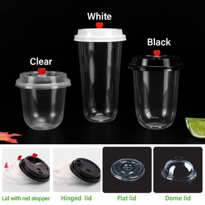 Personalized UV Printed Transparent 360ml 500ml 700ml Disposable <b>Plastic</b> Single Wall PP 90mm U Shape Takeaway Milk Tea Boba <b>Cups</b> - Product Image 6