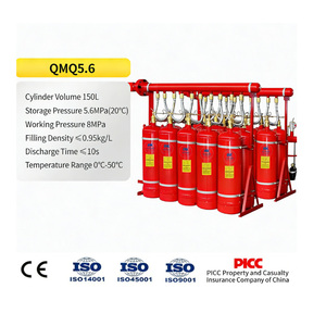 Système d'extinction automatique d'incendie respectueux de l'environnement, gaz HFC-227ea, système de suppression d'incendie <span class=keywords><strong>FM200</strong></span> pour salle informatique - Product Image 1