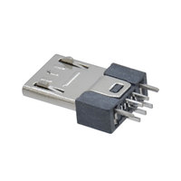 Connecteur mâle Micro USB 2.0 Type B BTRE TC-0271 à 5 broches, vertical, mini prise V8, câble de charge et de données à ressort 2A/5A 1.0mm