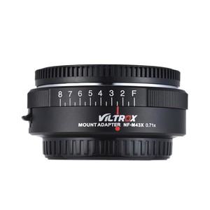 อะแดปเตอร์ Viltrox NF-M43X 0.71X MF Speed Booster สำหรับเลนส์ D ต่อกับ M43 พร้อมรูรับแสง F-8 โครงสร้างอะลูมิเนียม สำหรับกล้องดิจิตอล - Product Image 2