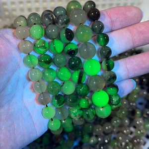 Bracelet en <span class=keywords><strong>agate</strong></span> fluorescente en gros avec réaction UV, perles d'<span class=keywords><strong>agate</strong></span> volcanique naturelle pour bijoux en pierres précieuses - Product Image 4