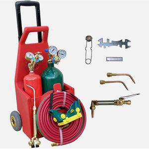 Kit de régulateur de gaz de soudage avec manomètres de pression pour oxygène et acétylène, petite bouteille de gaz MC, kit d'outils de découpe au plasma - Product Image 4