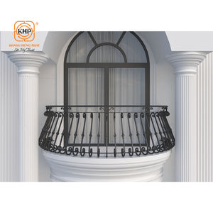 KHP Garde-corps de balcon en fer forgé galvanisé de qualité supérieure, anti-corrosion, pour usage résidentiel et villéien, fournisseur de haute qualité - Product Image 2