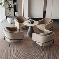 Fauteuils de détente Wing Gold, ensemble de meubles nordiques de luxe, fauteuil moderne en tissu et métal, canapés pour salon, fauteuils d'appoint