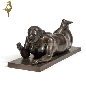 Estatua de Jardín de Mujer Gorda Acostada en Metal Abstracto, Estatua de Mujer Gorda Desnuda de <span class=keywords><strong>Fernando</strong></span> Botero - Product Image 2