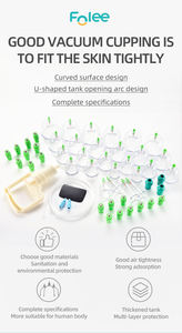 Set Alat Pijat Bekam FOLEE dari Bahan Plastik untuk Aplikasi Tubuh, Anti Rematik, Bersertifikat CE, untuk Penggunaan Seluruh Tubuh - Product Image 5