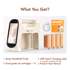 เครื่องพิมพ์กาแฟ EVEBOT SMART Impresora Cafe Latte art แบบ 3 มิติ เครื่องพิมพ์อาหารแบบกำหนดเองสำหรับเครื่องดื่ม เครื่องพิมพ์โลโก้แบบกำหนดเองสำหรับเครื่องดื่ม - Product Image 6