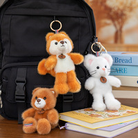 Série Mignonne Petites Amandes : Peluches Animaux Sauvages Ultra Douces en Coton PP, Porte-clés, Cadeau d'Anniversaire, Loutre, Koala, Jouets en Peluche