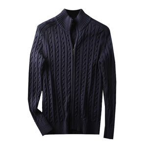 Suéter de Punto Personalizado para Hombre, Cuello Redondo, Corte Ajustado, Estilo Clásico, Cálido, Antiarrugas, para Invierno - Product Image 2