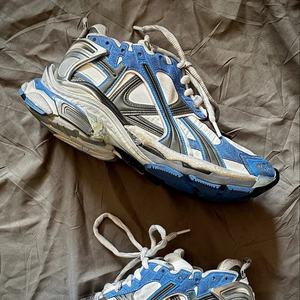 Fashion Designer Breathable Closed Toe Genuine Leather Lace-up Chunky Sneakers-High Quality Running Walking Casual <b>Shoes</b> - Product Image 6