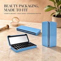 Palette de maquillage personnalisée 26 couleurs, boîte en métal, boîte en fer blanc, boîte en tôle avec plateau de rangement optimisé, impression, cosmétique, usine OEM, vente en gros