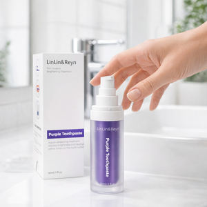 Dentifrice blanchissant instantané à marque privée, nouveau sérum violet pour le blanchiment des dents - Product Image 1