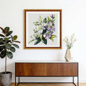 Kits de Broderie au Point de Croix Motif Bouquet NKF avec Outils, Tissu Aida Pré-imprimé ou à <span class=keywords><strong>Broder</strong></span>, Ensemble de Broderie DIY, Artisanat Artistique, <span class=keywords><strong>Toile</strong></span> à <span class=keywords><strong>Broder</strong></span> - Product Image 3