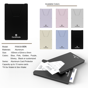 <b>RFID</b> <b>Blocking</b> Slim -up <b>Wallet</b> Alloy Credit Card Holder with Aluminum Fashion Anti-Theft Multi-Function Business Card Holder - Product Image 5