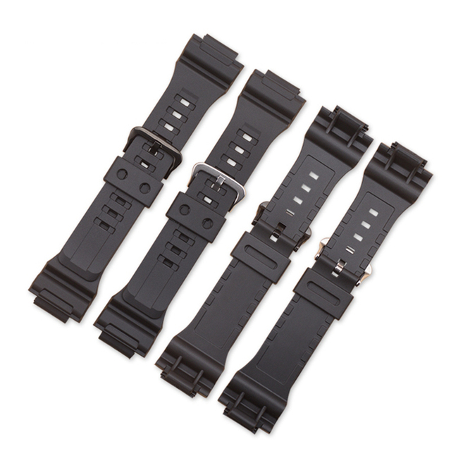 LAIHE ODM Sport Watch Strap Soft Natural Rubber Silicone Watch Band Replacement Size 18mm for AQ-S810W