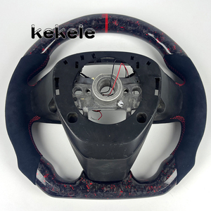 Volante Deportivo de Fibra de Carbono con LED Rojo Forjado para <span class=keywords><strong>Honda</strong></span> Civic 10ª Generación, Compatible con Civic 11ª Generación, Civic 9ª Generación, <span class=keywords><strong>CRV</strong></span>, XRV 2016-2018, Personalizable - Product Image 6