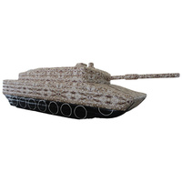Grande voiture gonflable dessin animé PVC réservoir gonflable couleur personnalisée réservoir modèle de véhicule blindé gonflable à vendre