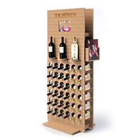 Artworld Présentoir pour bouteilles d'alcool Étagère de magasin Présentoir pour bouteilles d'eau minérale Présentoir pour boissons au sol Présentoir pour le vin au détail