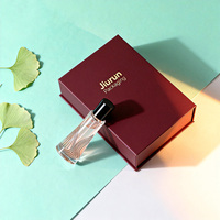 Boîte cadeau cosmétique de luxe noire personnalisée avec logo, 50 ml, 100 ml, boîte d'emballage magnétique pour parfum, vente chaude